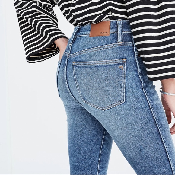 Madewell 10” High Rise Skinny Jeans Button Front Edition Size 27” - Picture 2 of 6
